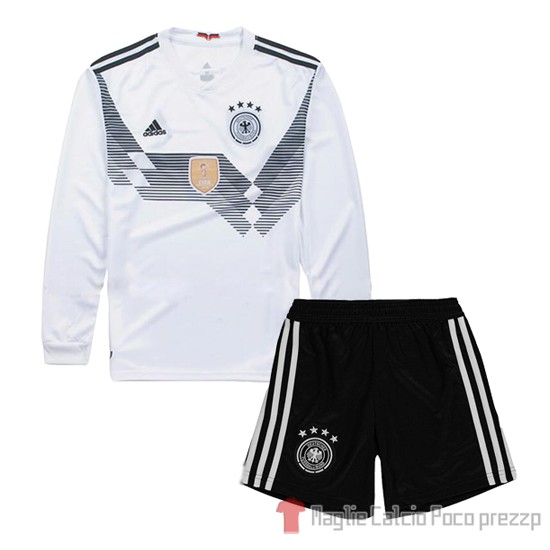 Maglia Germania Home Bambino Manica Lunga 2018 - Clicca l'immagine per chiudere
